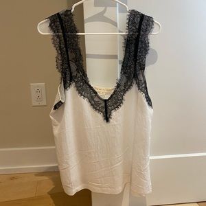 Lace strap tank top